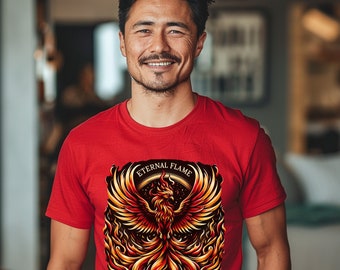 Jeff Mills PHOENIX FUTURE 火の鳥 Tシャツ付　サイン入 Fiery Orange Phoenix T-shirt, Rising From Flames - Etsy