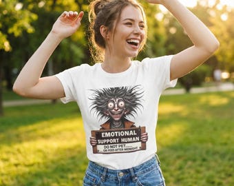 Emotional Support Human T-Shirt: Funny Introvert Tee, Do Not Pet