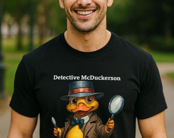 Detective Rubber Duck T-Shirt – Funny Duck Humor Graphic Tee