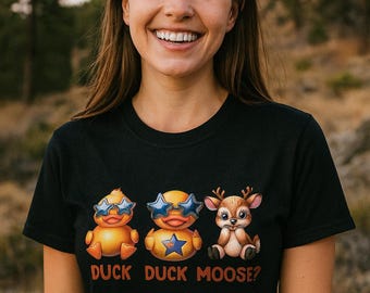 Funny Rubber Duck Shirt, Cute Duck Duck Moose T Shirt for Duck Lovers, Size S - 5XL