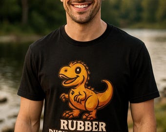Duckasaurus Rex T-Shirt, Funny Rubber Duck Dinosaur Graphic Tee
