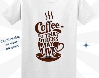 Funny Coffee T-Shirt: Caffeine Addict Humor Gift