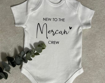 Baby body personalized romper baby with desired text with name