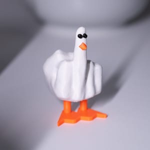 Lustige Ente Duck You Spruch Mittelfinger Geschenk' Buttons klein