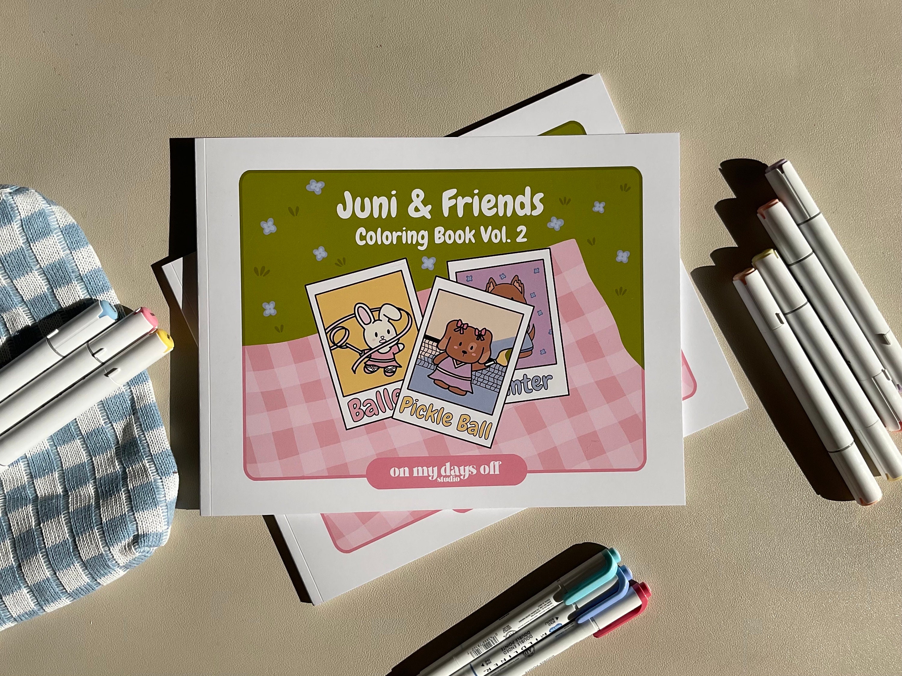 Juni & Friends Coloring Book Vol. 2 | Cute Kawaii Coloring Pages 20 Illustrations