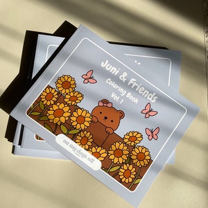Juni & Friends Coloring Book | 20 Cute Illustrations