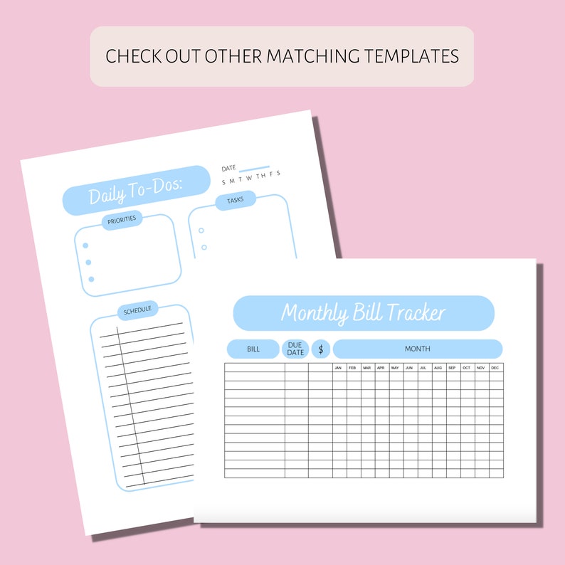 Credit Card Payment Tracker Printable 4 Color Options - Etsy