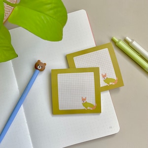 Cozy Corgi Sticky Notes: Kawaii Stationery