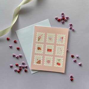 Love Stamps Card | Valentine&#39;s Day | Anniversary | Love