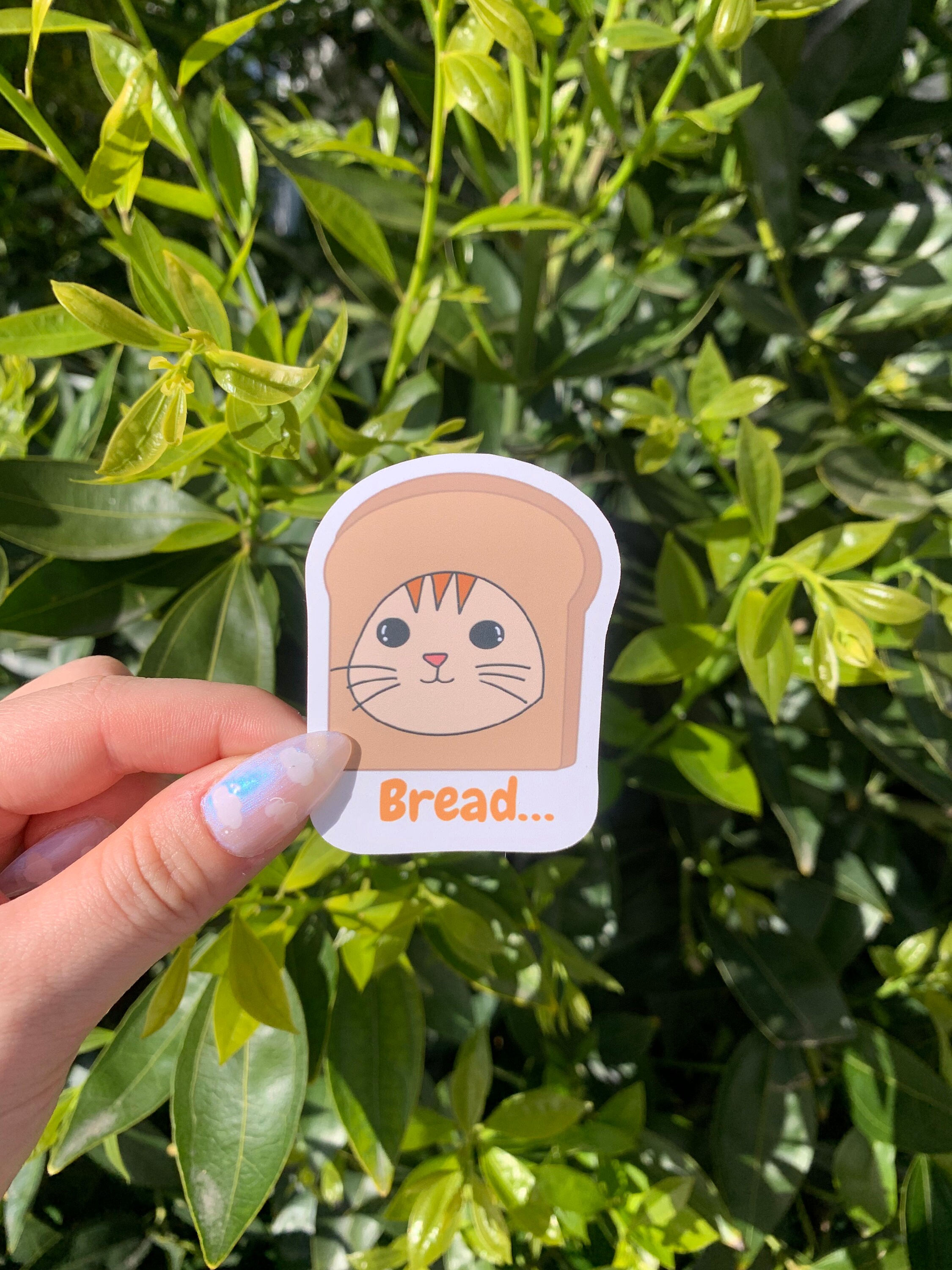 Kawaii Bread Cat Sticker for Sale by Lily mae