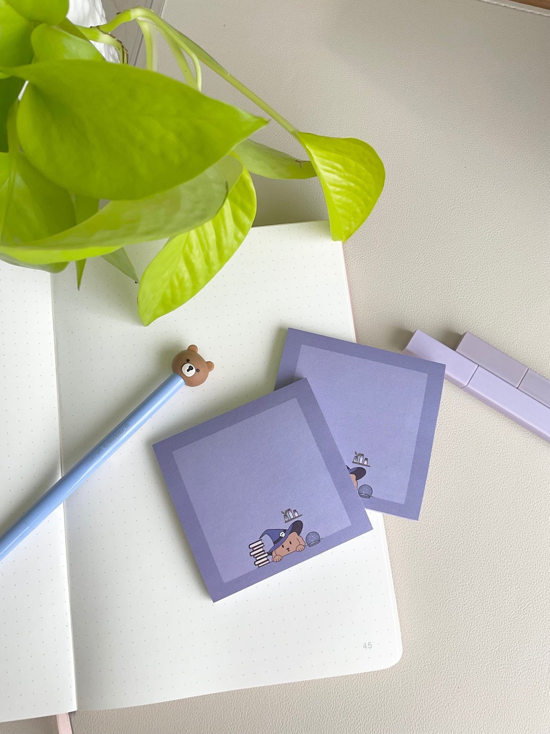 Dog Wizard Sticky Notes Pretty Post It Notes, Aesthetic Sticky Notes ...