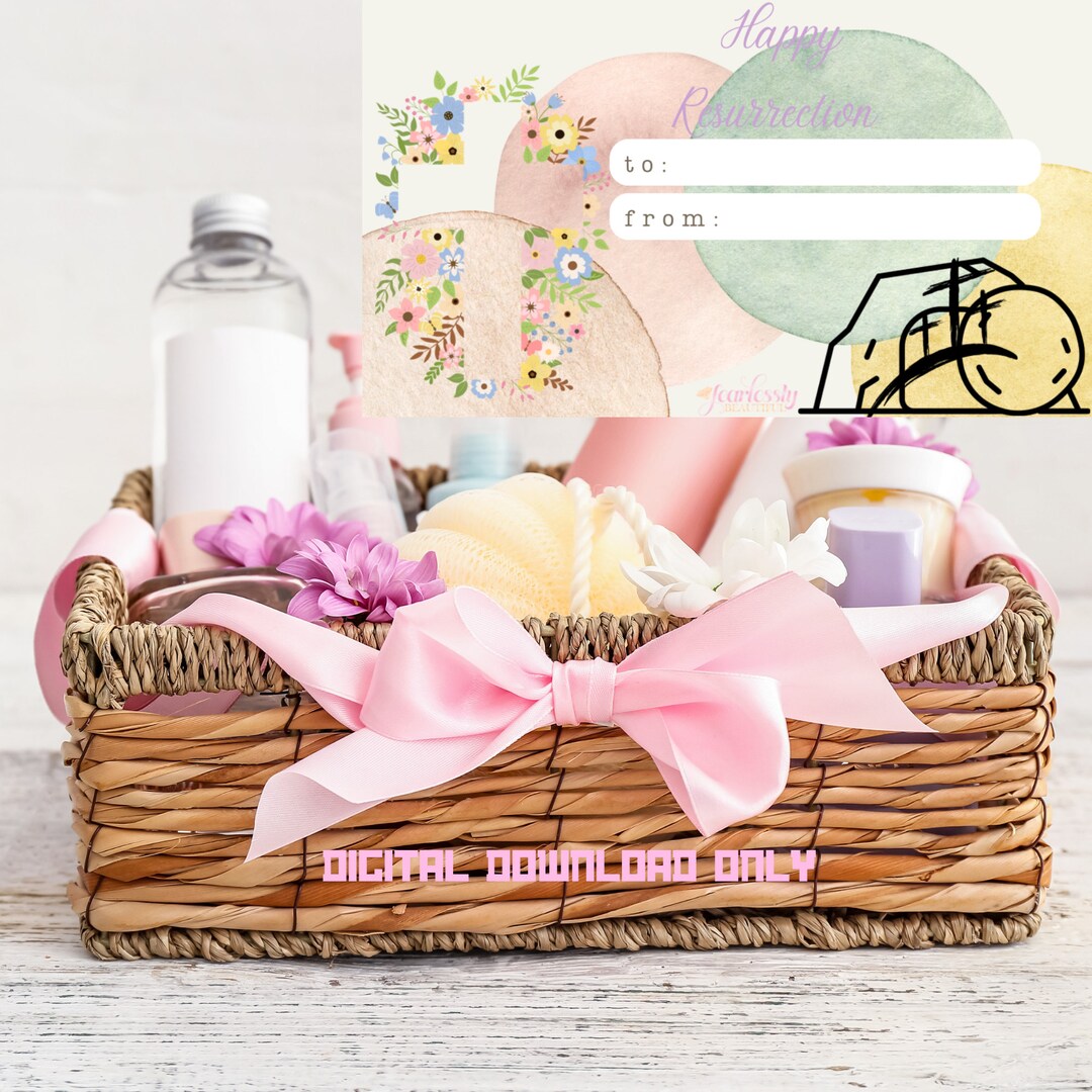 Printable Resurrection Day Tags| Digital Resurrection Day Tags| Yellow ...