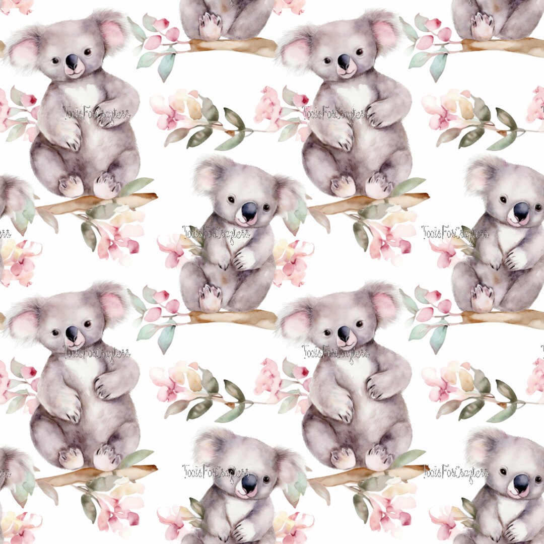 Koala Digital Papers 16 Koala Bear Digital Papers Volume 1 Cute Animals