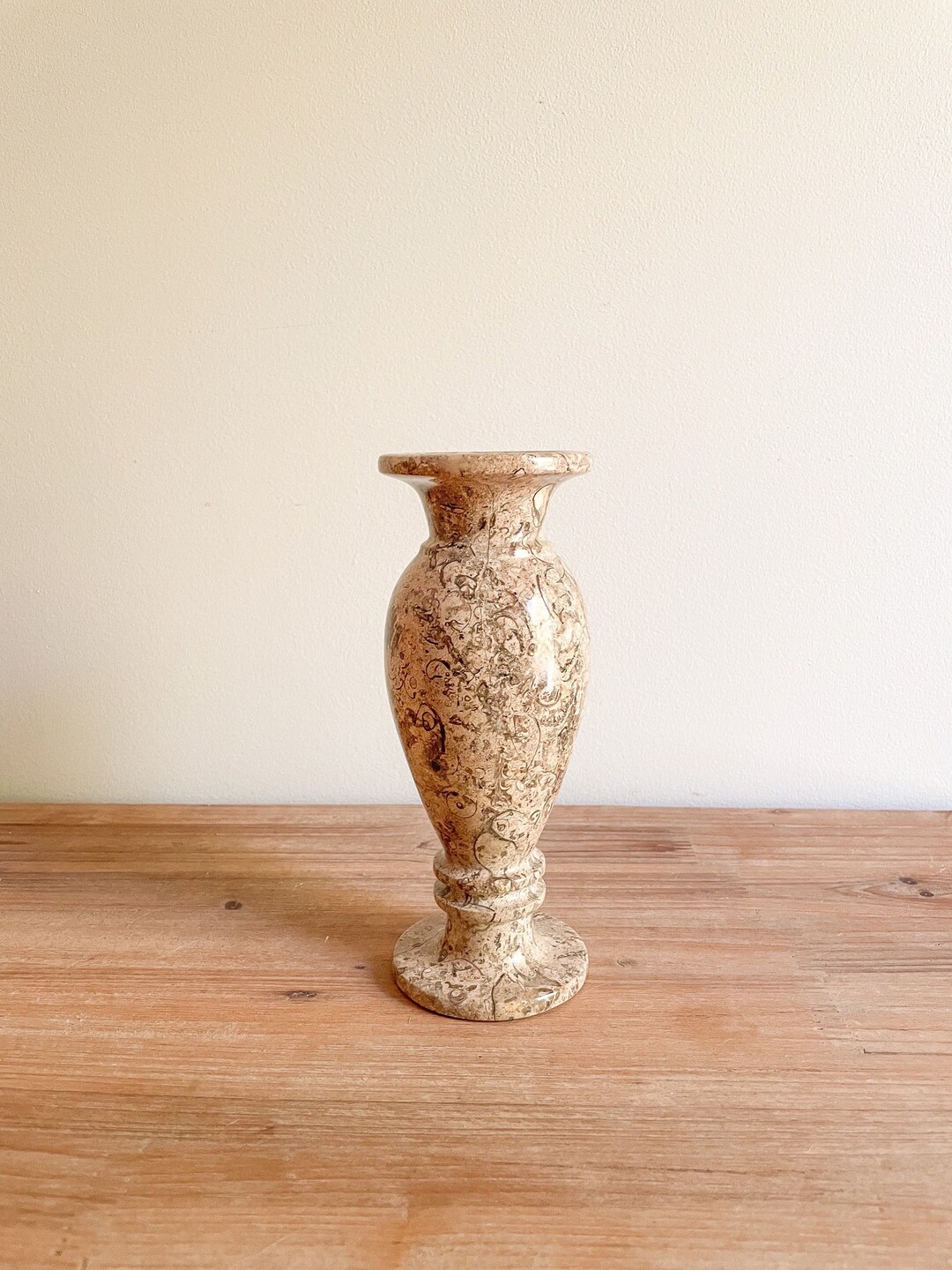 Fossil Stone / Marble Vase. Etsy