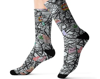 It's My Life Premium Quality Sublimation Socks, Funky and Fun, Cool Sublimation Socks for Men and Women, Cute and Comfy Sublimation Socks,