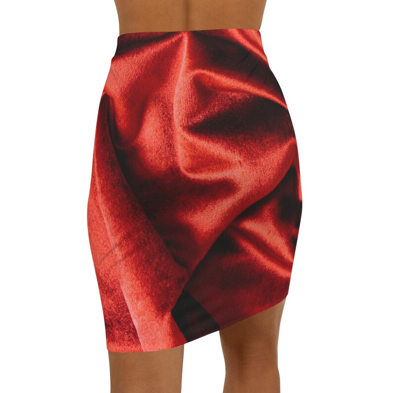 Red Women's Mini Skirt, Chic and Stylish Mini Skirt, Flirty and Fun, Trendy Mini Skirt, Cute and Comfy Mini Skirts zdjęcie 10