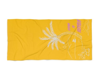 Beach Towel - Heavyweight Beach Towel, Luxurious Beach Towel, Vibrant Beach Towel, Oversized Beach Towel