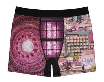 Pink Views - Men's Boxer Briefs|Underwear, Father's Day Gift, Husband Gift, Boyfriend Gift, Birthday Gift, Bachelor Party