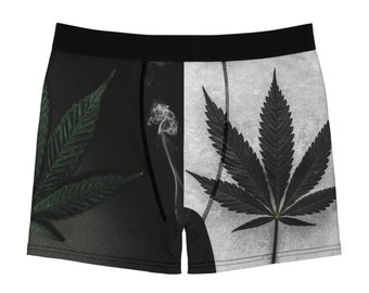 Marijuana Smoke-Men's Boxer Briefs|Underwear, Father's Day Gift, Husband Gift, Boyfriend Gift, Birthday Gift, Bachelor Party, 420