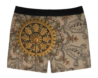 Gold Medieval Abstract - Men's Boxer Briefs|Underwear, Father's Day Gift, Husband Gift, Boyfriend Gift, Birthday Gift, Bachelor Party