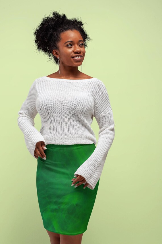 Green Smoke Women s Mini Skirt Chic and Stylish Mini Skirt Flirty and Fun Trendy Mini Skirt Cute and Comfy Mini Skirts Etsy