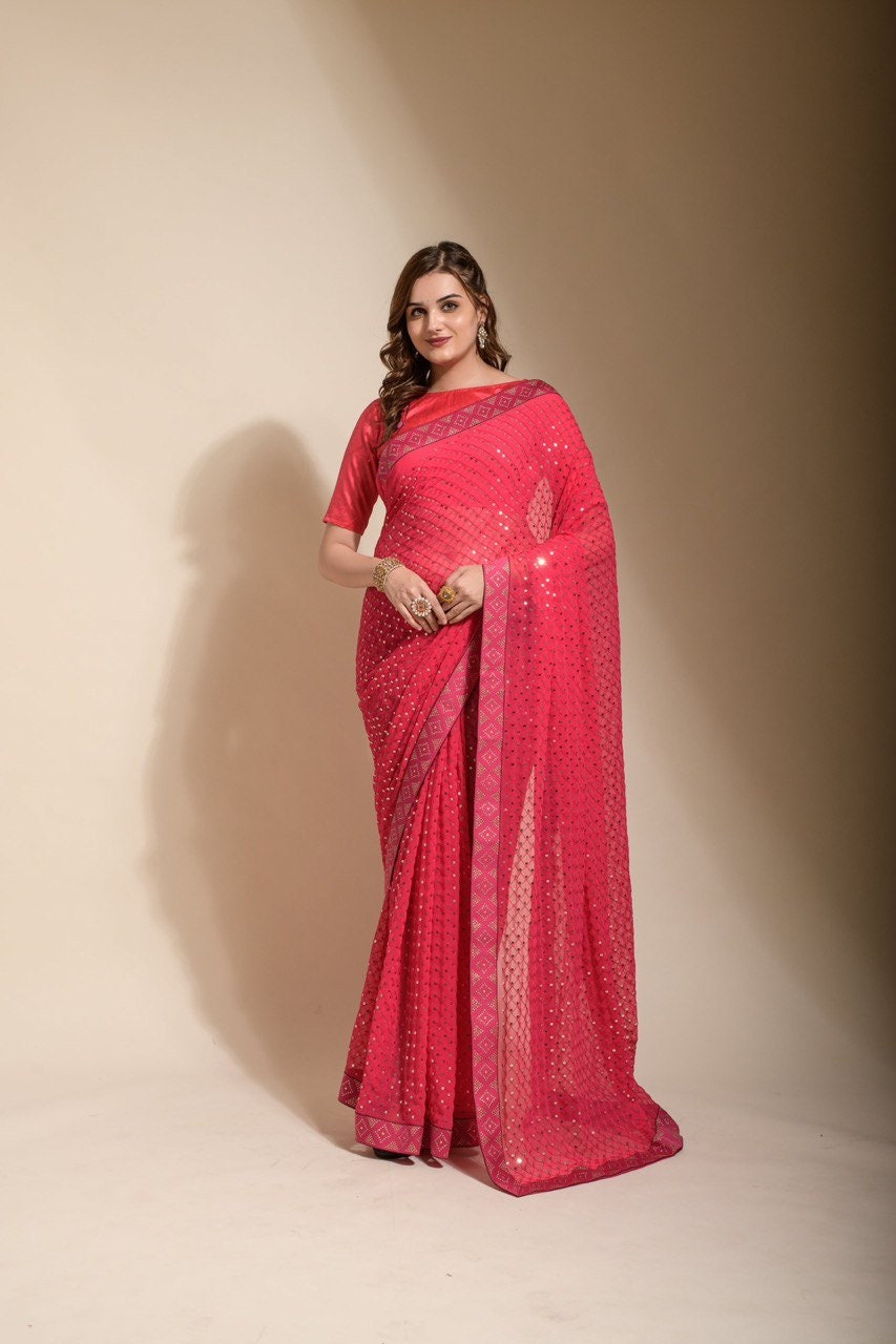 Ready To Wear Wrap In A Minutes Full Stitch Pleated Silk Saree