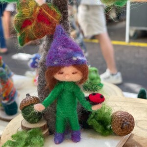 Needl Felted Ornaments,Fairy ornament Needle felted Waldorf inspired