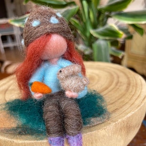 Needl Felted Ornaments,Fairy ornament Needle felted Waldorf inspired