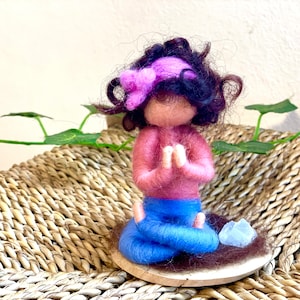 Needle felted Waldorf inspired