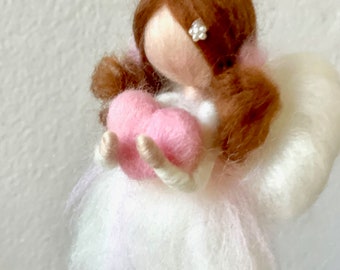 Needl Felted Ornaments,Fairy ornament Needle felted Waldorf inspired
