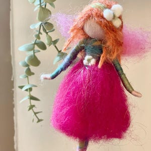 Needl Felted Ornaments,Fairy ornament Needle felted Waldorf inspired
