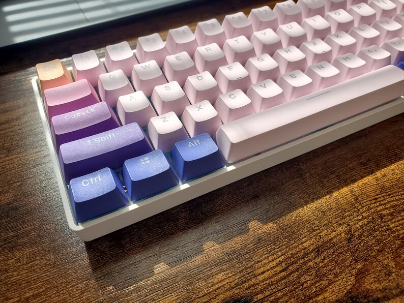 Custom Mechanical Keyboard Pastel Lavender Keycaps 65 Etsy