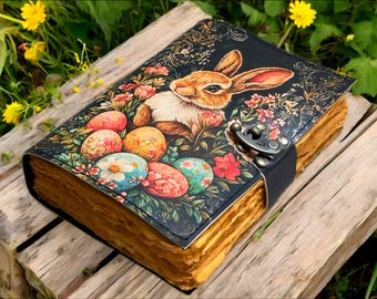 Leather Grimoire Journal: Deckle Edge Book of Shadows, Celestial Design