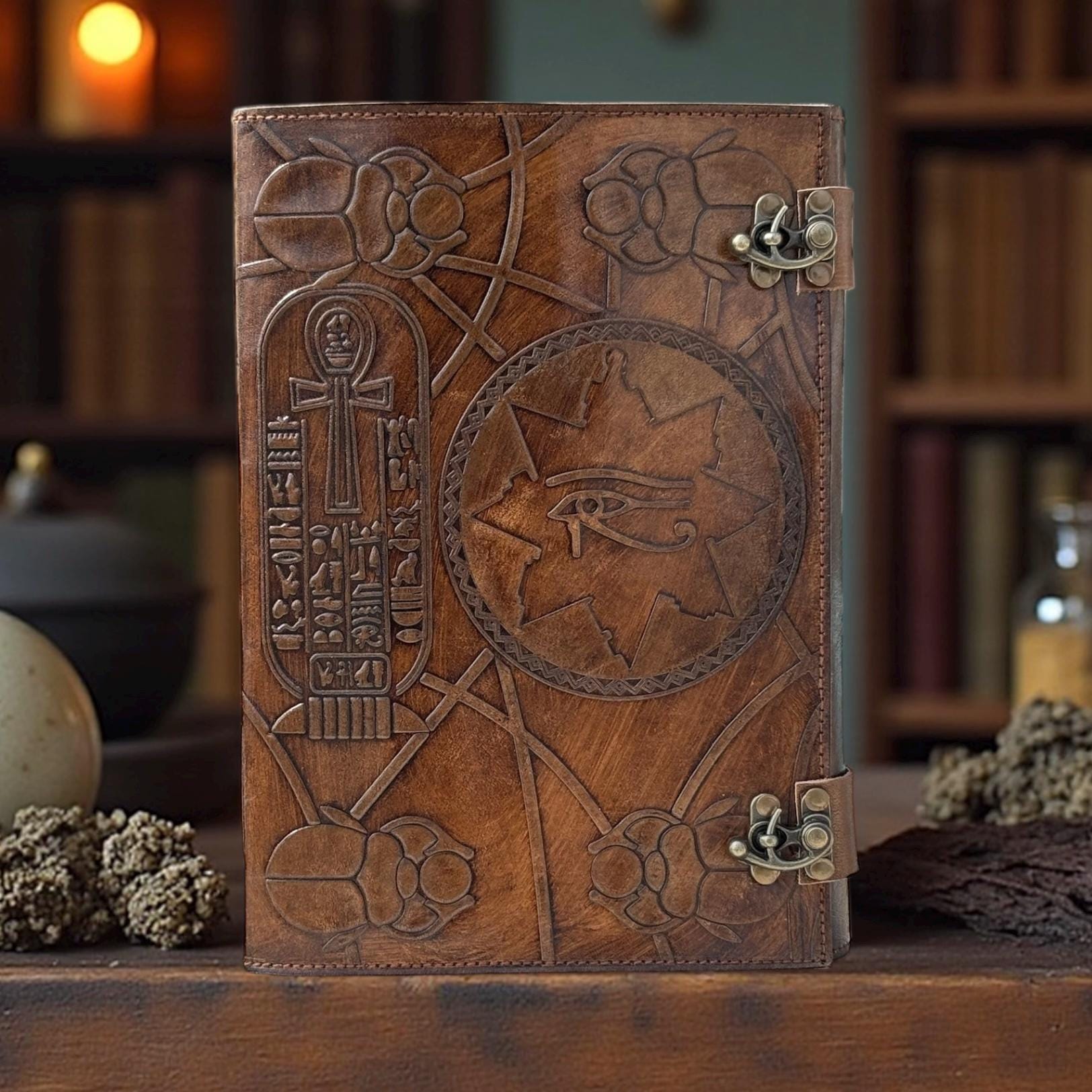 ハムナプトラの書 革製ジャーナル：エジプトの死者の書のレプリカ