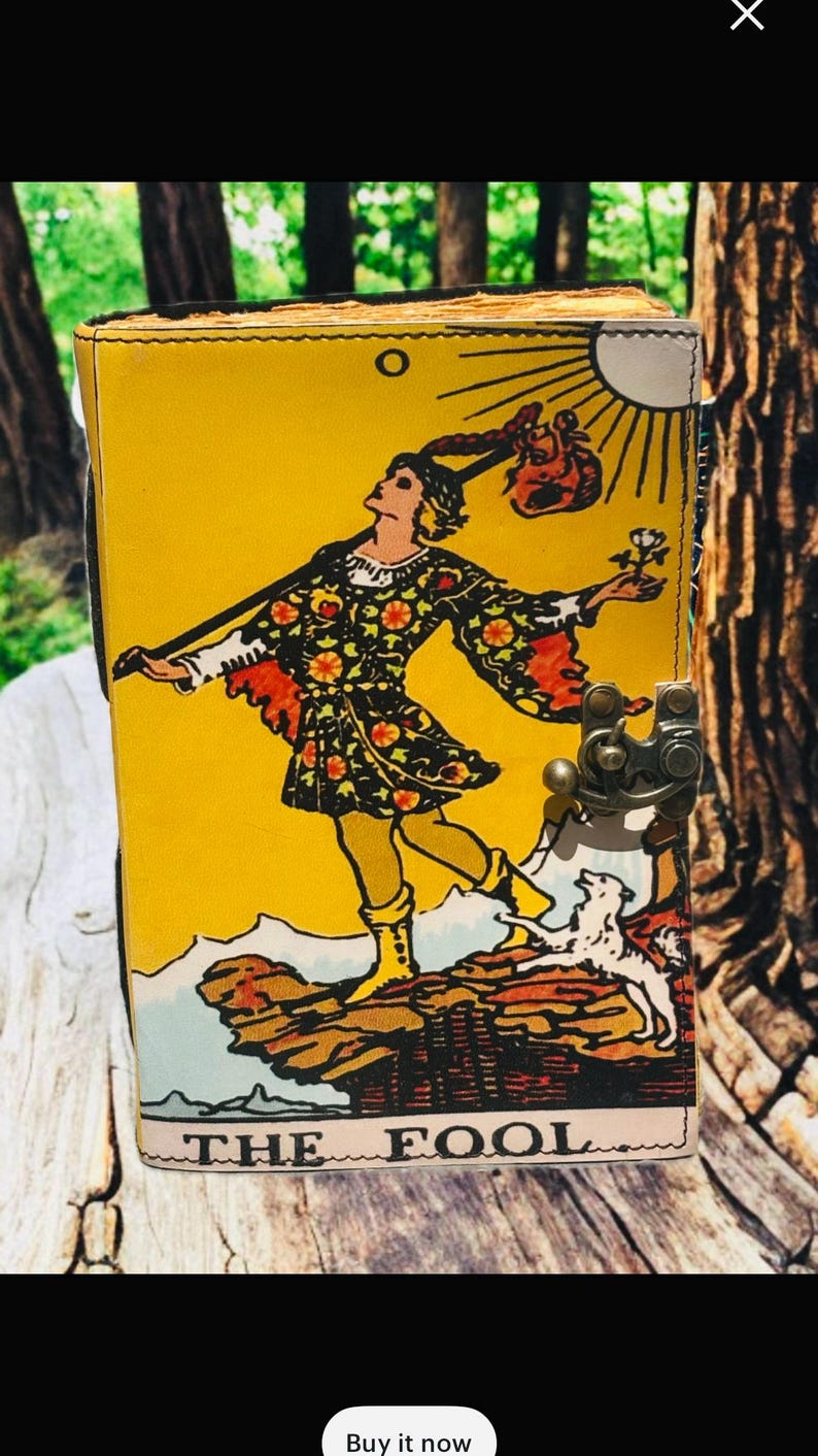 El Diario de Cuero del Tarot del Loco: Libro de Sombras Grimorio Antiguo imagen 5