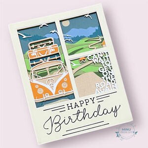 Personalized Greeting Card for Him Travel & Road Trip Theme Card for Travellers Farewell card for Boss Adventure Lovers Unique Handmade Card