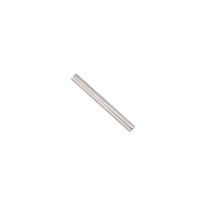 May include: A silver metal tube with rounded ends.