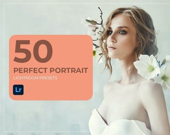 50 PERFECT PORTRAIT Lightroom Mobile, Desktop and Photoshop Presets | Face Bright beauty Selfie makeup retouch