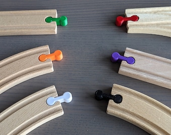 Verbindingsstukken voor houten treinen / Brio, Ikea, Lidl, Lillabo, Small foot, Thomas / houten treinverbindingsstukken / spoorverbinders / adapters