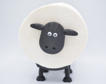 Shawn toilet paper holder sheep, bathroom decoration black, replacement roll holder