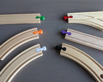 Connectors for wooden trains / Brio, Ikea, Lidl, Lillabo, Small foot, Thomas / wooden train connectors / track connectors / adapters