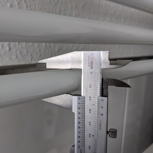 Durchmesser der Rohre für den Handtuchhalter