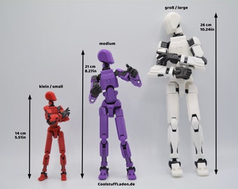 Dummy 13 flexible Actionfigur | DIY Bausatz - Vormontiert | Gelenk-Figur | Stop-Motion Diorama | Spielfigur | Schreibtisch Spielzeug | T13