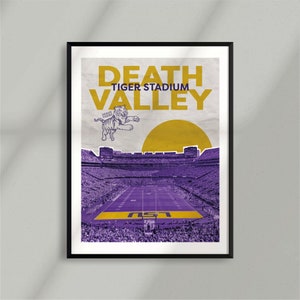 Tiger Stadium LSU Louisiana State University Death Valley SEC Stadium Poster image 2