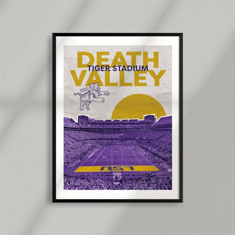 Tiger Stadium LSU Louisiana State University Death Valley SEC Stadium Poster image 2