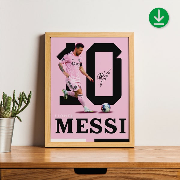 Sport Design - Goat Lionel Leo Messi - Argentina - Club Internacional de Fútbol Miami - 2 Designs included ( Pink and Black version )