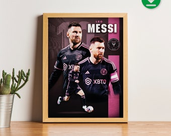 Sport Design - Lionel Leo Messi - Argentina - Club Internacional de Fútbol Miami - Wall Art - Digital Print