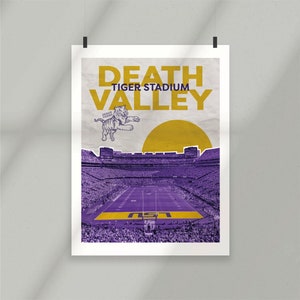 Tiger Stadium LSU Louisiana State University Death Valley SEC Stadium Poster image 6