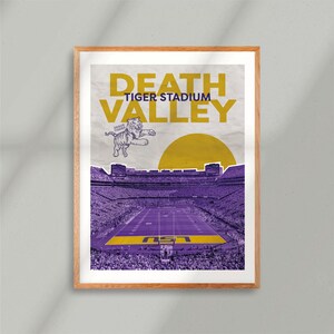 Tiger Stadium LSU Louisiana State University Death Valley SEC Stadium Poster image 5