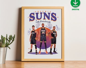 Sport Design - Kevin Durant, Bradley Beal, Devin Booker, Phoenix Suns - Los Pistoleros - The Valley - Poster - T-shirt